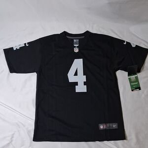 Nike Black Oakland Raiders Football Jersey with CARR #4